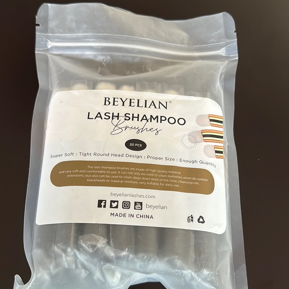 20 pcs lash shampoo brushes